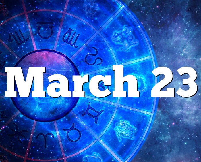 What is March 23 birthday color?